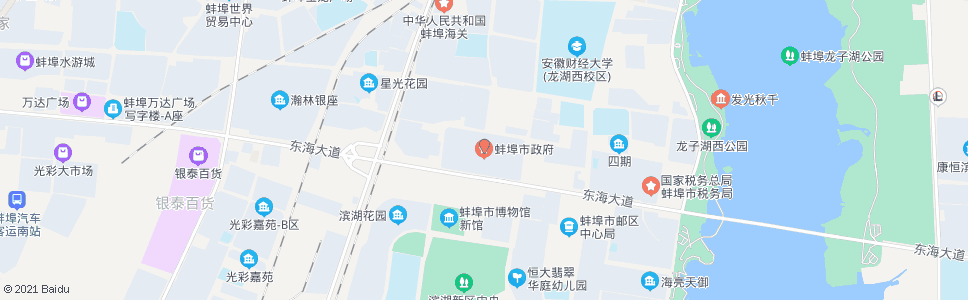 蚌埠市政府(南)_公交站地图_蚌埠公交_妙搜公交查询2024