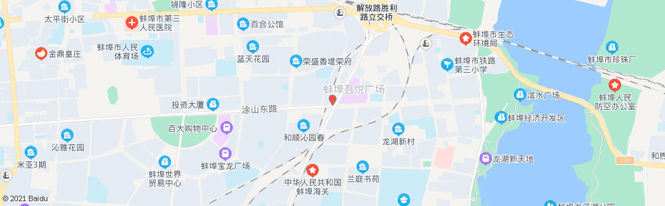 蚌埠马场湖货场(涂山路南)_公交站地图_蚌埠公交_妙搜公交查询2024