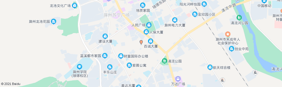 滁州建行大楼_公交站地图_滁州公交_妙搜公交查询2024