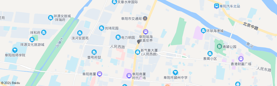 阜阳自来水公司名牌建材城_公交站地图_阜阳公交_妙搜公交查询2025