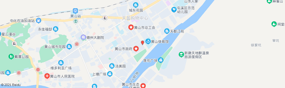 黄山市政府大门_公交站地图_黄山公交_妙搜公交查询2024