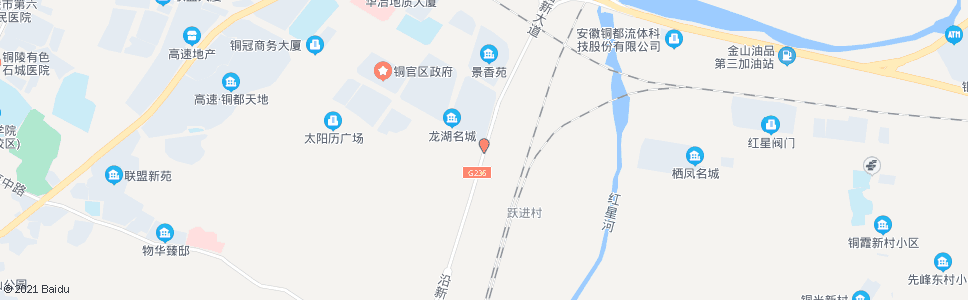 铜陵沿新路(铜井路)_公交站地图_铜陵公交_妙搜公交查询2025