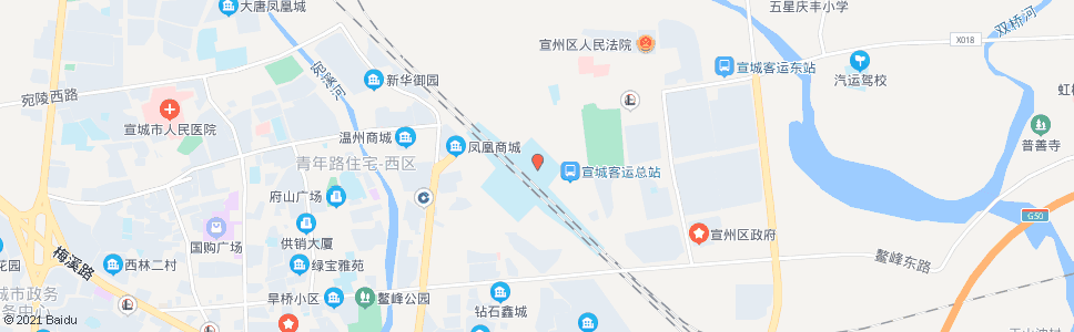 宣城宣州市场北门_公交站地图_宣城公交_妙搜公交查询2024