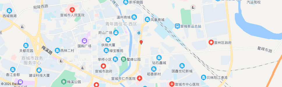 宣城九洲水果市场_公交站地图_宣城公交_妙搜公交查询2024