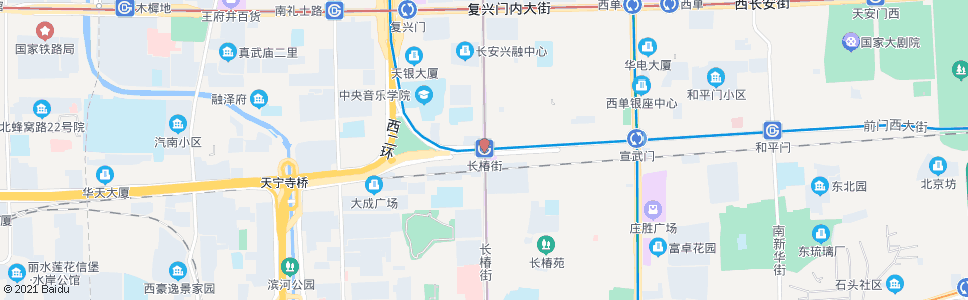 北京长椿街站_公交站地图_北京公交_妙搜公交查询2024