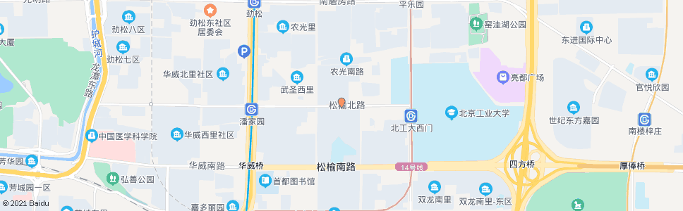 北京松榆北路_公交站地图_北京公交_妙搜公交查询2024