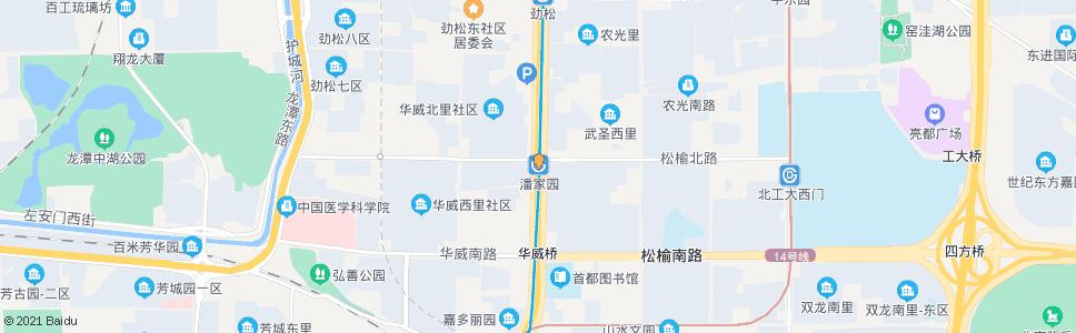 北京潘家园_公交站地图_北京公交_妙搜公交查询2024