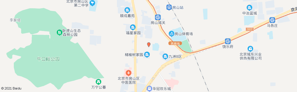 北京房山半壁店中学_公交站地图_北京公交_妙搜公交查询2024