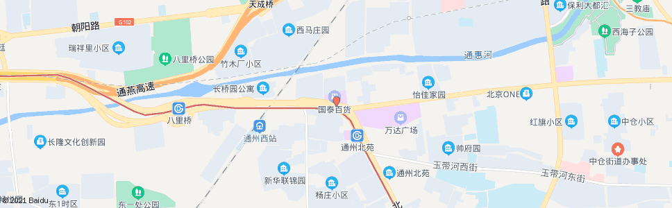 北京通州北苑路口西_公交站地图_北京公交_妙搜公交查询2024