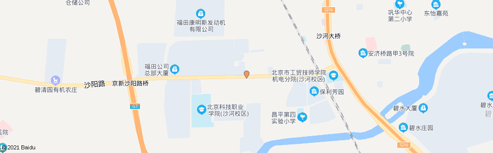北京沙河西_公交站地图_北京公交_妙搜公交查询2024