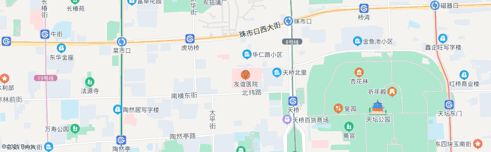 北京友谊医院_公交站地图_北京公交_妙搜公交查询2024