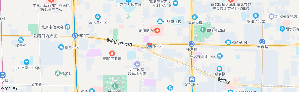 北京东大桥_公交站地图_北京公交_妙搜公交查询2024