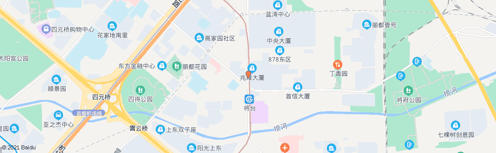 北京将台路口北_公交站地图_北京公交_妙搜公交查询2024