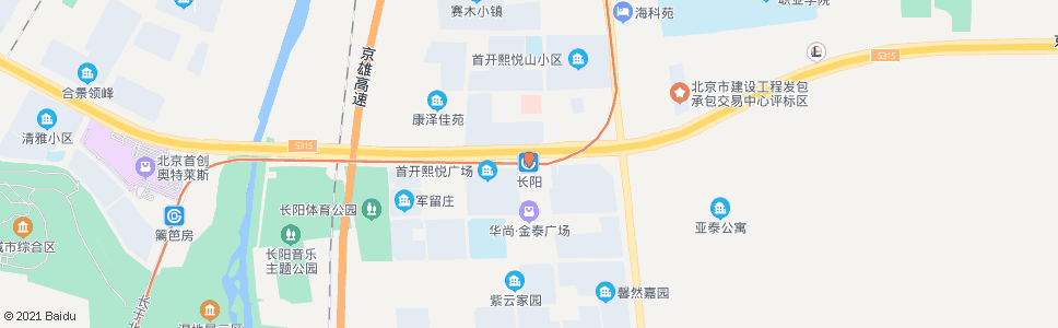 北京长阳站_公交站地图_北京公交_妙搜公交查询2024