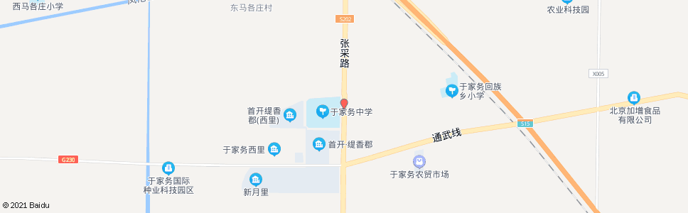 北京于家务西口_公交站地图_北京公交_妙搜公交查询2024