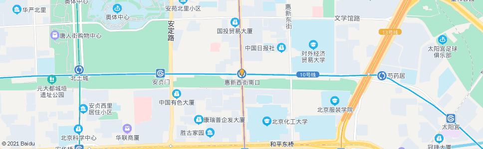 北京惠新西街南口_公交站地图_北京公交_妙搜公交查询2024