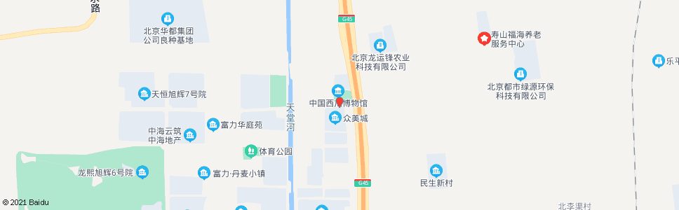 北京庞各庄桥西_公交站地图_北京公交_妙搜公交查询2024