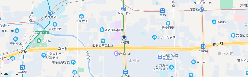 北京木樨园_公交站地图_北京公交_妙搜公交查询2024
