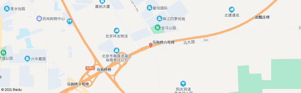 北京马驹桥六号桥_公交站地图_北京公交_妙搜公交查询2024