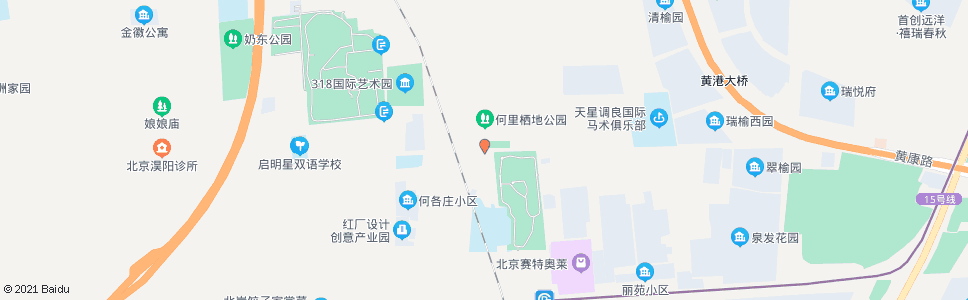 北京何各庄_公交站地图_北京公交_妙搜公交查询2024