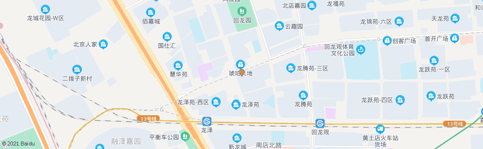 北京回龙观西大街(龙华园)_公交站地图_北京公交_妙搜公交查询2024