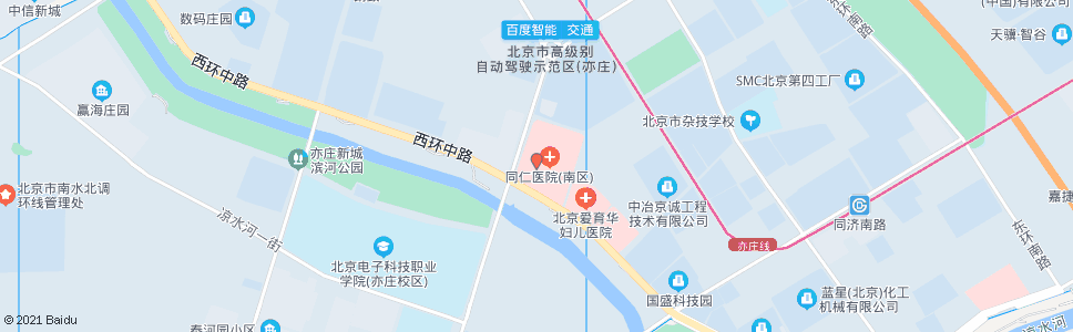 北京同仁医院亦庄分院北_公交站地图_北京公交_妙搜公交查询2024