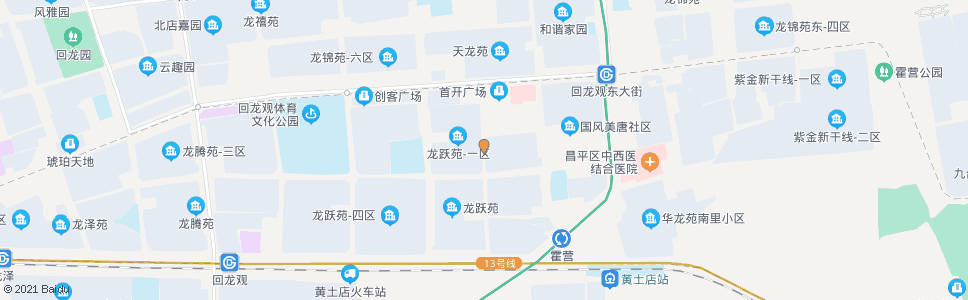 北京龙跃苑一区东门_公交站地图_北京公交_妙搜公交查询2025