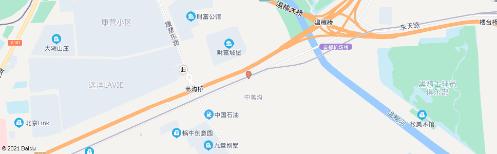 北京北苇沟_公交站地图_北京公交_妙搜公交查询2024