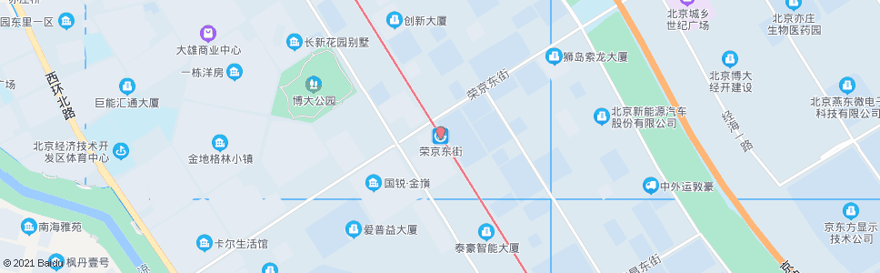 北京荣京东街站_公交站地图_北京公交_妙搜公交查询2025