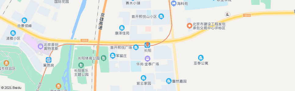 北京长阳环岛南_公交站地图_北京公交_妙搜公交查询2024