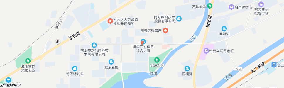 北京清华同方_公交站地图_北京公交_妙搜公交查询2025