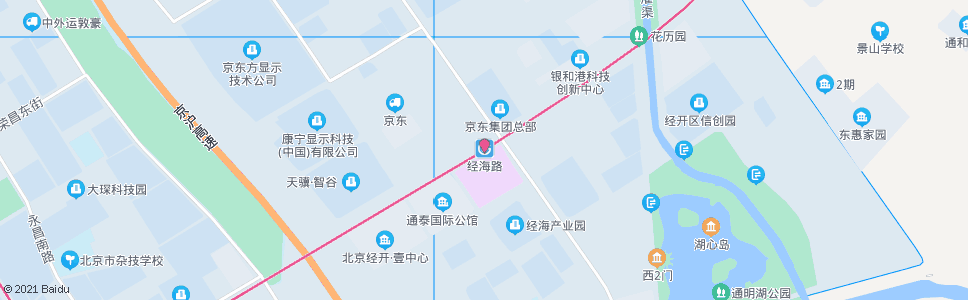 北京经海路站_公交站地图_北京公交_妙搜公交查询2024