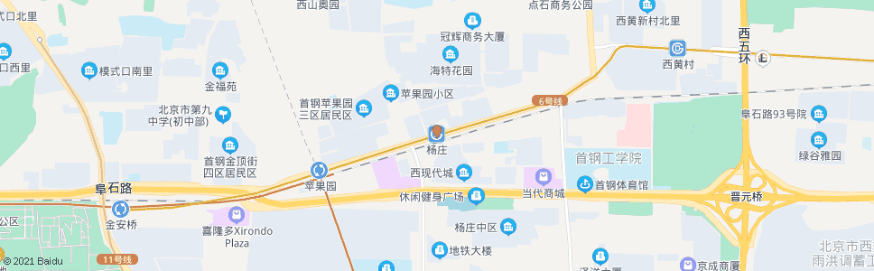 北京杨庄_公交站地图_北京公交_妙搜公交查询2024