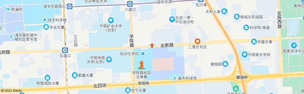 北京北京科技大学北门_公交站地图_北京公交_妙搜公交查询2024