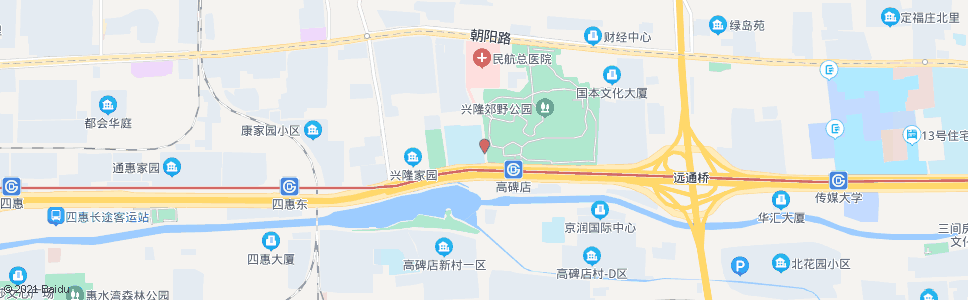 北京高碑店桥北_公交站地图_北京公交_妙搜公交查询2024