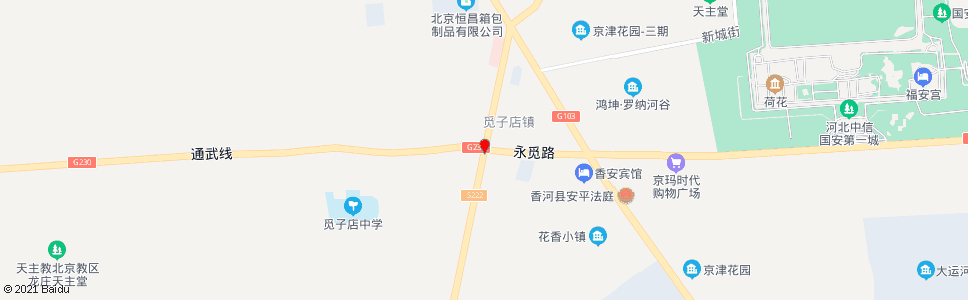 北京觅子店_公交站地图_北京公交_妙搜公交查询2024