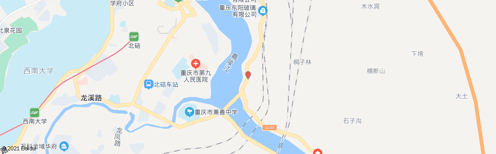 重庆朝阳桥北_公交站地图_重庆公交_妙搜公交查询2024