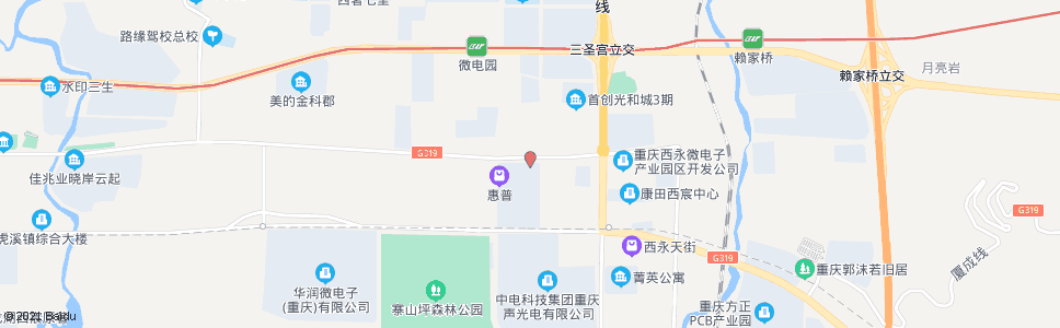 重庆惠普园(北)_公交站地图_重庆公交_妙搜公交查询2024