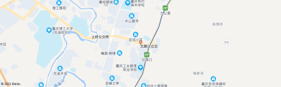 重庆岔路口村_公交站地图_重庆公交_妙搜公交查询2024