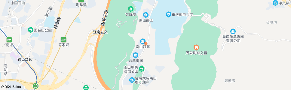 重庆南山路_公交站地图_重庆公交_妙搜公交查询2024