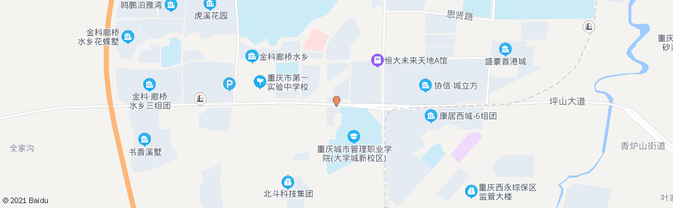 重庆城市管理学院后门_公交站地图_重庆公交_妙搜公交查询2024