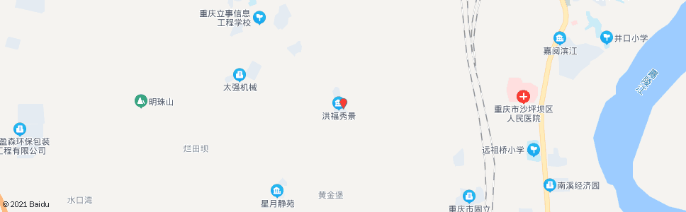 重庆洪福秀景_公交站地图_重庆公交_妙搜公交查询2024