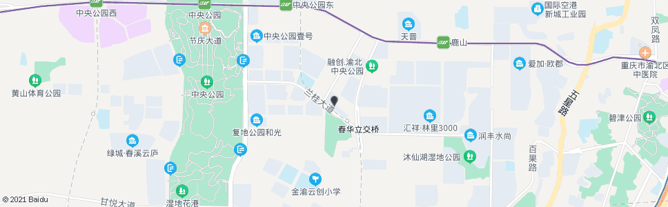 重庆春华大道(空港新城)_公交站地图_重庆公交_妙搜公交查询2024