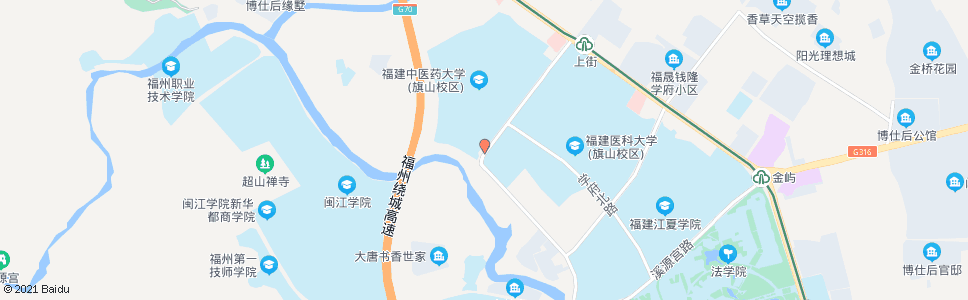 福州福建中医药大学(首末站)_公交站地图_福州公交_妙搜公交查询2025