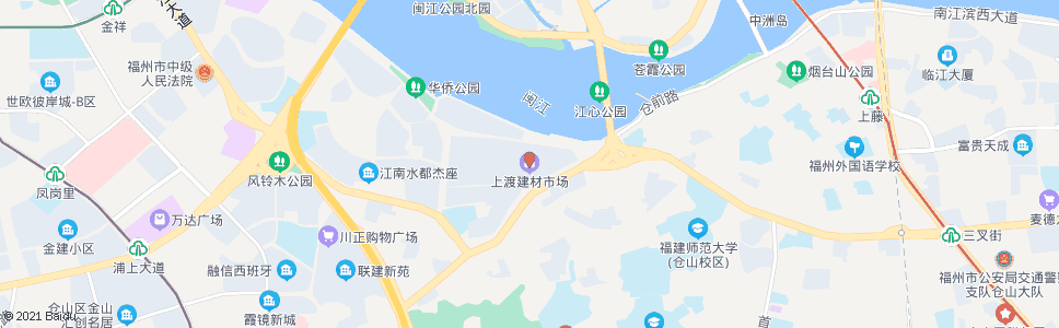 福州上渡建材市场_公交站地图_福州公交_妙搜公交查询2025