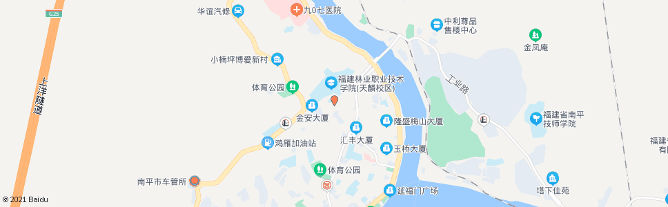 南平金山隧道_公交站地图_南平公交_妙搜公交查询2025