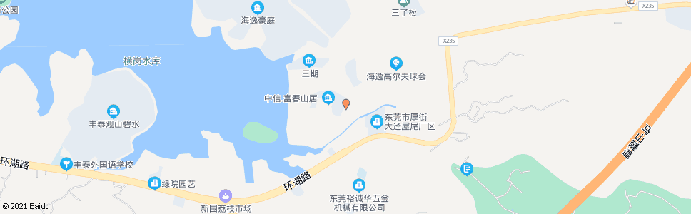 东莞富春山居_公交站地图_东莞公交_妙搜公交查询2024