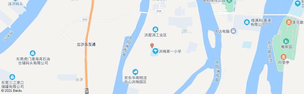 东莞洪屋涡路口_公交站地图_东莞公交_妙搜公交查询2024