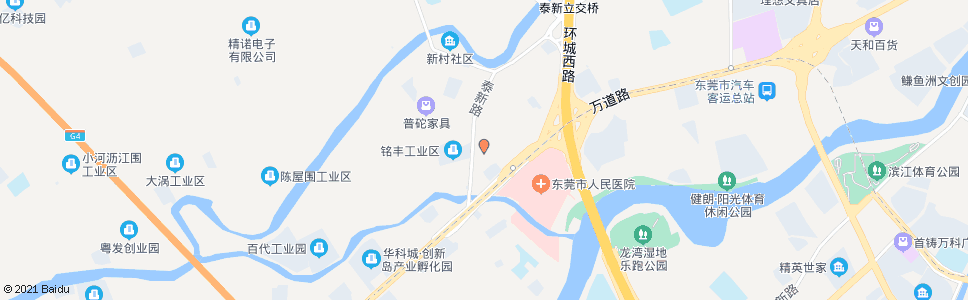 东莞万信市场_公交站地图_东莞公交_妙搜公交查询2024