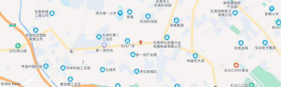 东莞大洲村委会_公交站地图_东莞公交_妙搜公交查询2024